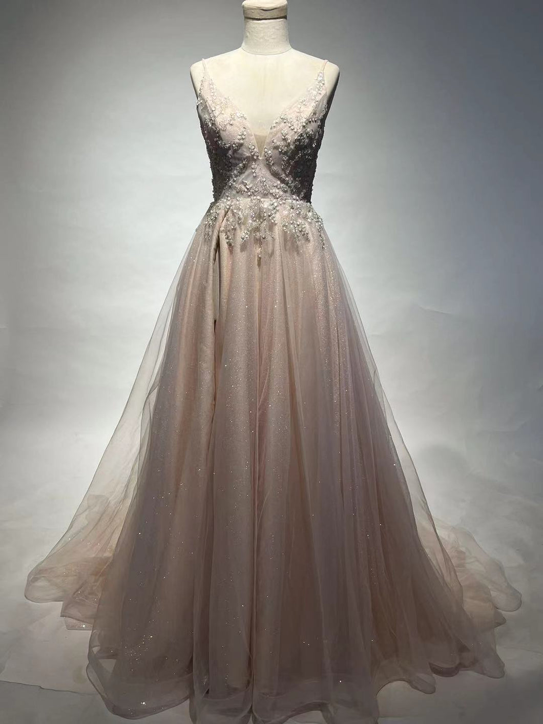 Style DOL36 - Robe de bal formelle sans manches à taille empire