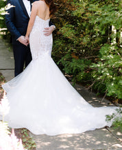 C2023-FFs57 - spaghetti strap fit-and-flare beaded wedding gown