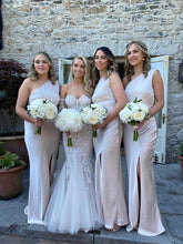 C2023-DS47 - strapless detachable long sleeve lace wedding gown