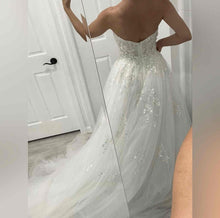 C2023-SH351 - vestido de recepción vestido de novia alto-bajo sin tirantes