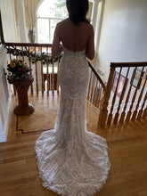 C2024-SF91 - vestido de novia sin tirantes con escote corazón y adornos con motivos florales