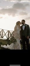 C2024-VN61 - sleeveless v-neck bust wedding gown with draping pearl cowl open back
