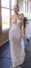 C2024-SL76 - sweetheart strapless lace wedding gown
