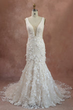 C2024-TNorwood - sleeveless v-neck wedding gown
