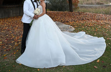C2024-NAL24 - strapless crystal beaded ball gown wedding dress