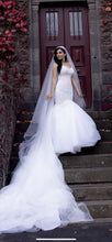 C2024-NAL50 - sweetheart strapless fit-to-flare wedding dress with beaded embroidery and mermaid hem