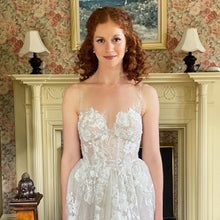 C2024-GL601 - lace embroidered a-line wedding gown