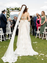 C2024-GL601 - lace embroidered a-line wedding gown