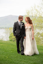 C2024-GL601 - lace embroidered a-line wedding gown