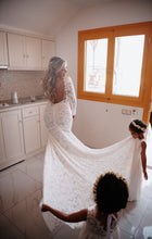 C2024-JV101 - backless v-neck lace wedding gown