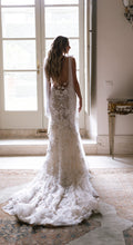 C2024-GL104 - sleeveless embroidered wedding gown
