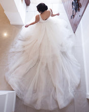 C2024-BG73V - sleeveless v-neck wedding ball gown