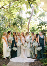 C2025-GL244 - strapless sheer embroidered wedding gown