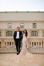 C2025-BP92 - elegant lace embroidered wedding gown
