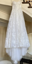 C2023-SA7b - strapless a-line lace wedding gown