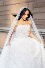 C2024-SBG626 - Strapless beaded formal ball gown wedding dress