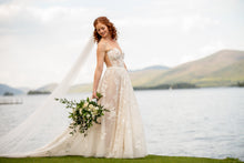 C2024-GL601 - lace embroidered a-line wedding gown