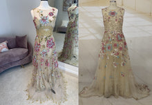 Style C2020-JParot - Robe de mariée de soirée formelle brodée de style vintage sans manches