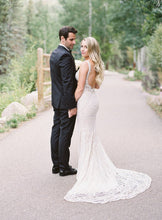 C2022-BF878 - vestido de novia sexy con escote en V y cuentas