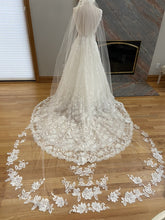 C2023-SAF22b - sleeveless v-neck beaded lace a-line wedding gown