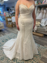 C2023-spL551 - beaded strapless plus size wedding gown