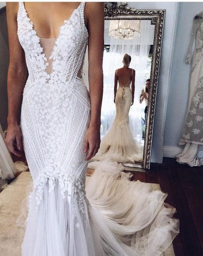 C2021-Vff385 - Robe de mariée sexy sans manches et col en V pour loisirs 
