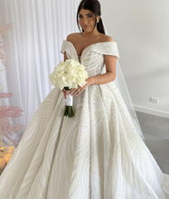C2023-os6B - off the shoulder ball gown style wedding dresses