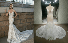 Style #C2015beck - Robe de mariée inspirée de Berta en dentelle perlée