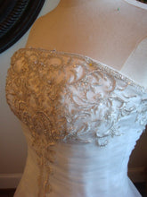 Style D2012 - strapless a-line petite formal organza ball gown wedding dress