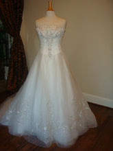 Style D2012 - strapless a-line petite formal organza ball gown wedding dress
