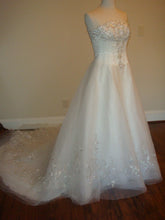 Style D2012 - strapless a-line petite formal organza ball gown wedding dress