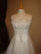 Style D2012 - strapless a-line petite formal organza ball gown wedding dress