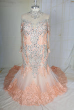 C2021-DionysiaRS Vestido de novia de talla grande de manga larga en colores pastel 