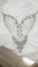 C2021-Perrline - Vestido de novia sin mangas con pedrería y cristal de swarovski y cola desmontable