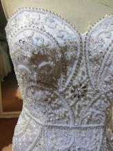 Style C051017YS - beaded fit-and-flare ruffle wedding gown