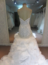 Style C051017YS - beaded fit-and-flare ruffle wedding gown