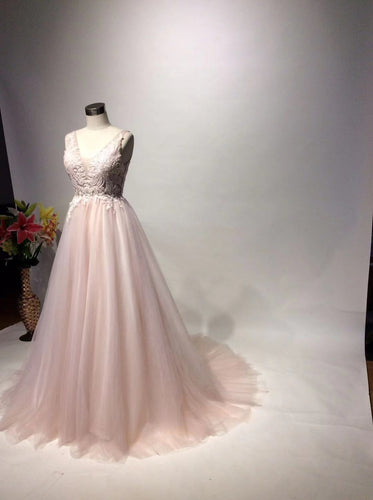 Robe de soirée formelle A-LINE sans manches à col en V